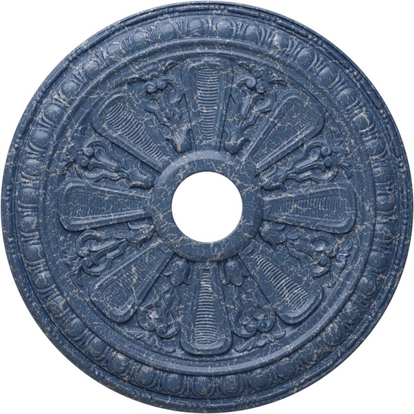 Ekena Millwork Bristol Ceiling Medallion (Canopies up to 3 7/8"), 23 1/2"OD x 3 7/8"ID x 1"P, Americana Crackle CM23BIAMC - main